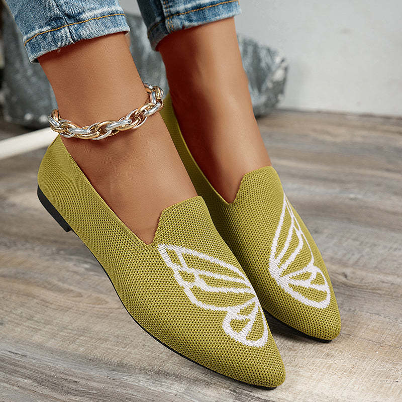 Elegant Pointed Toe Versatile Flat Shoes-consonak