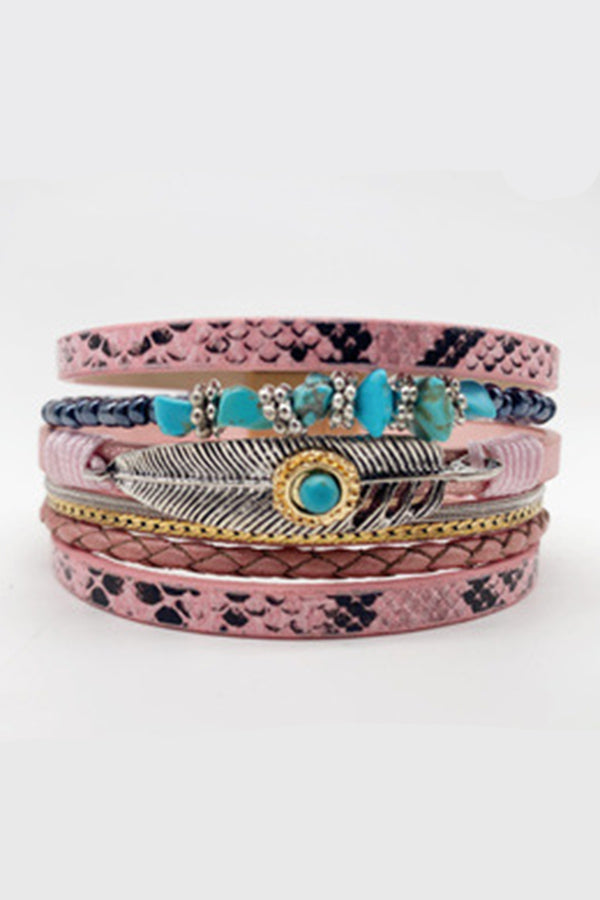 Bohemian Vintage Gravel Braided Bracelet | Consonak