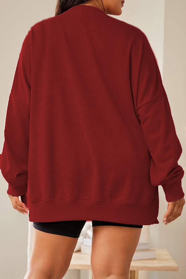 Christmas Sequined Loose Casual Long-sleeved Sweatshirt-consonak