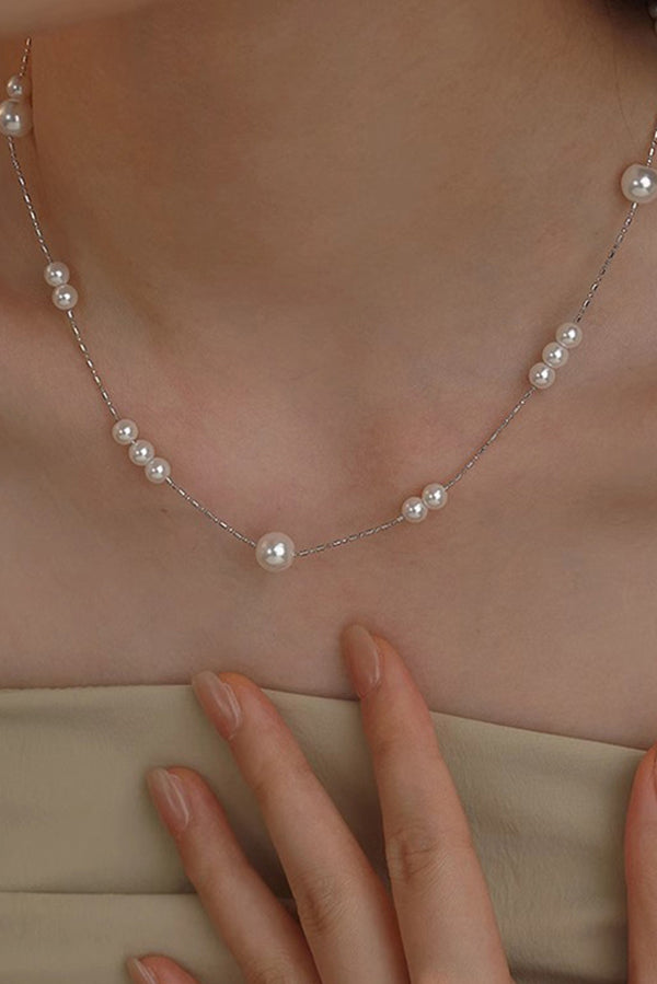 Vintage Pearl Beaded Stackable Elegant Necklace-consonak