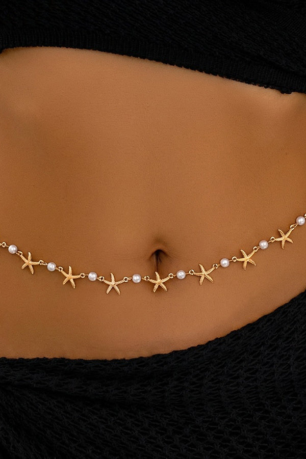 Vintage-style Ethnic Openwork Floral Body Chain-Consonak