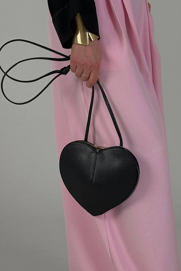 Fashionable Heart Genuine Leather Shoulder Crossbody Bag-consonak