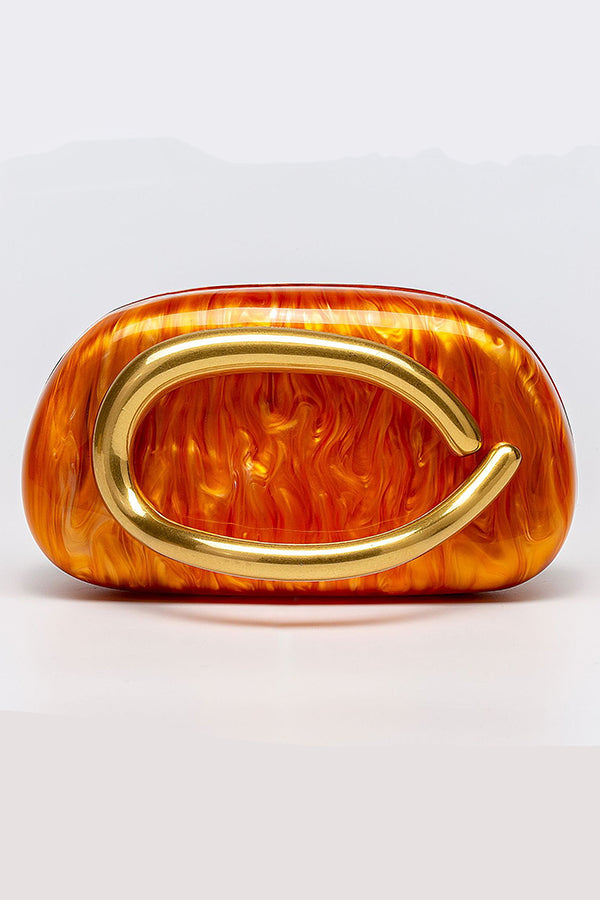 Elegant Special-shaped Shell Acrylic Fashion Clutch-consonak