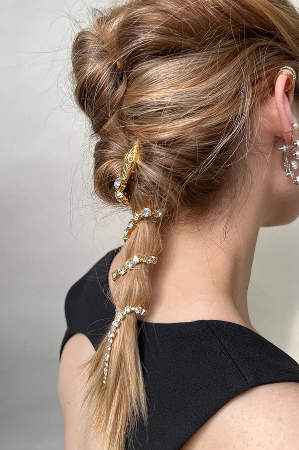 Fashionable Rhinestone Snake Chain Hair Accessories | Consonak