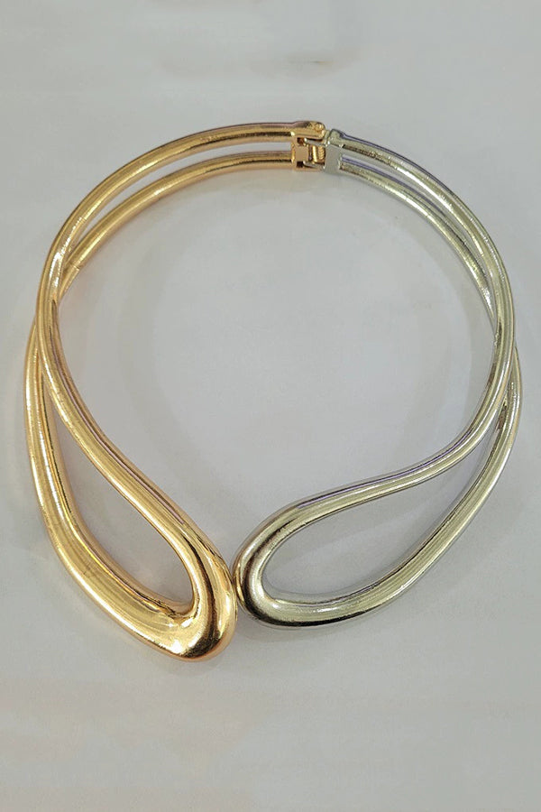 Fashion Alloy Twisted Double Layer Jewelry-consonak