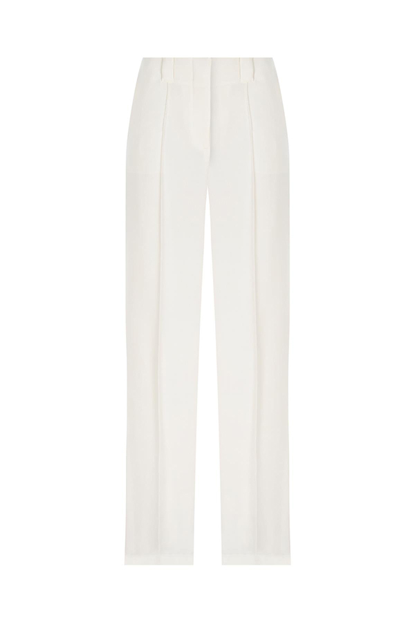 Crossover Slim Fit Sleeveless Vest and High Waisted Wide Leg Pants Set-consonak