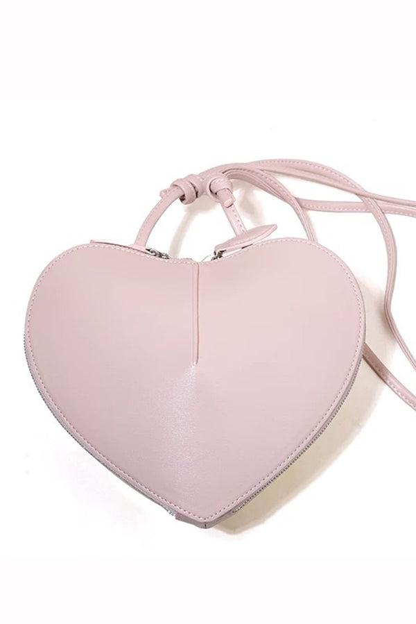 Fashionable Heart Genuine Leather Shoulder Crossbody Bag-consonak