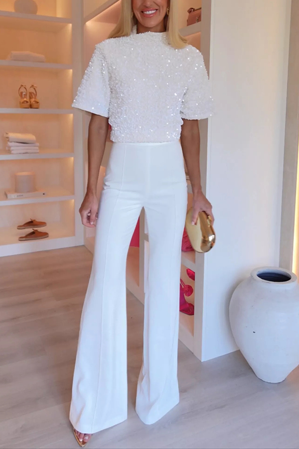 Invite Only High Waist Stretch Flared Pants-consonak