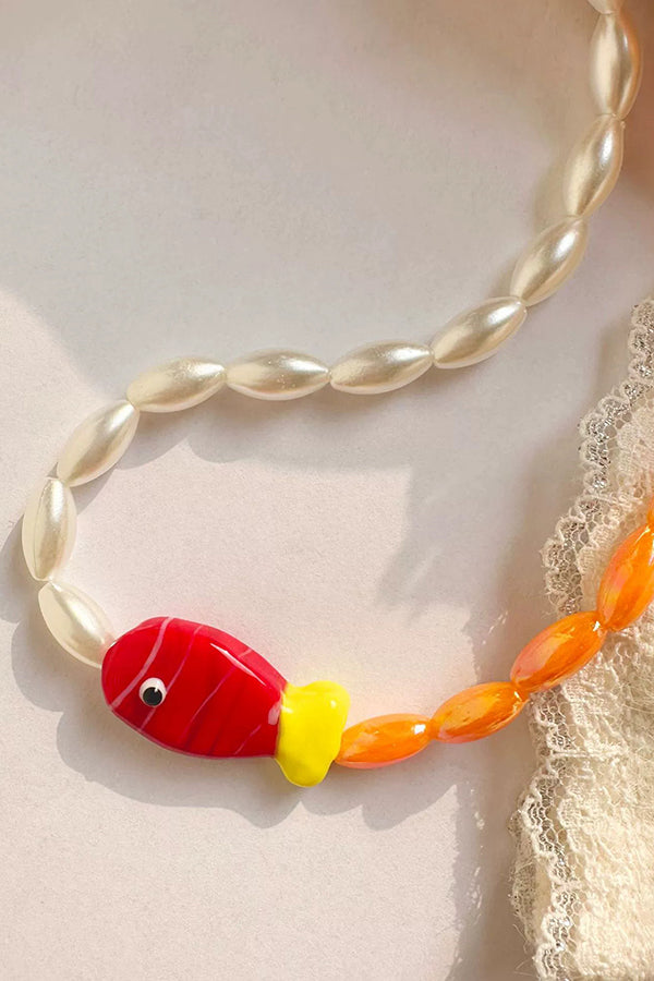Cute Polka Dot Clownfish Necklace-consonak