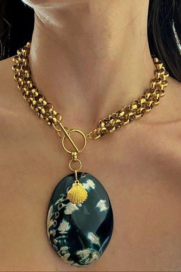 Ocean Style Natural Shell Necklace-consonak