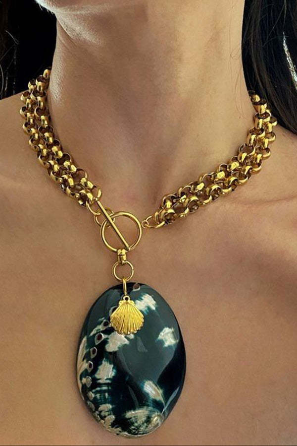 Ocean Style Natural Shell Necklace-consonak