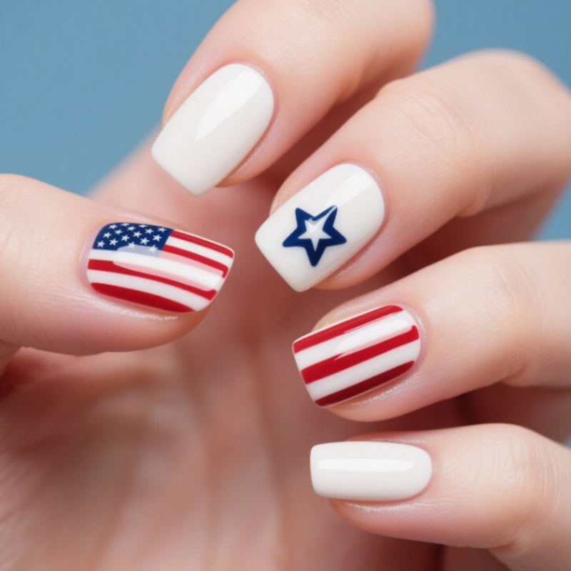 Independence Day Pattern Fashion Nail Art-consonak