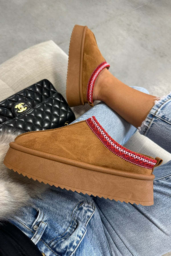 Warm Thick Sole Heelless Cotton Shoes-consonak