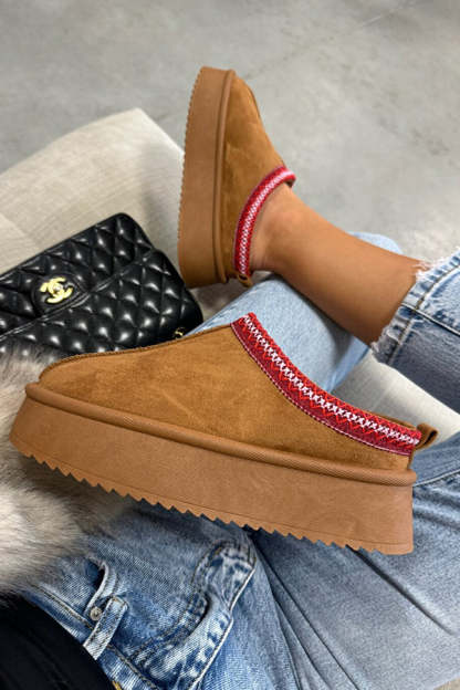 Warm Thick Sole Heelless Cotton Shoes-consonak