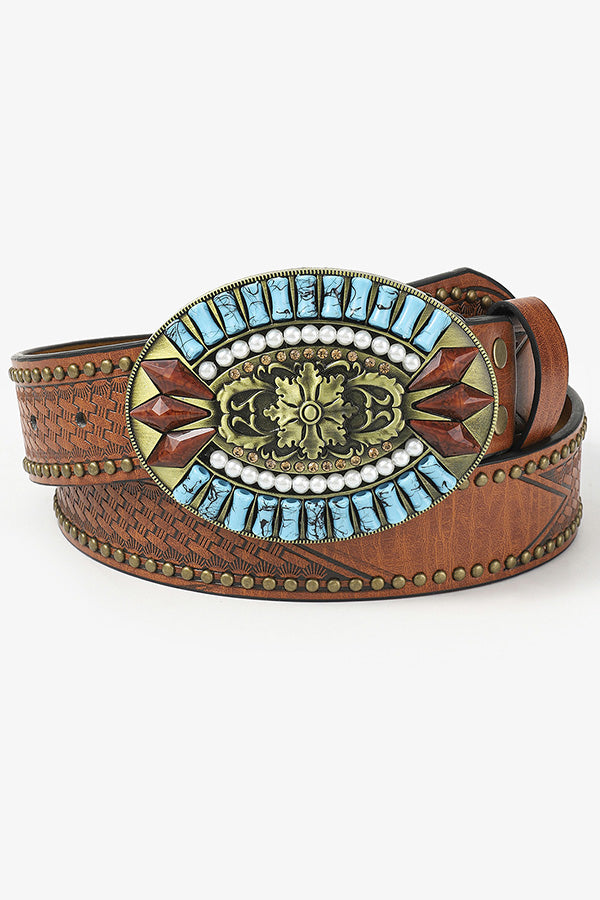 Bohemian Ethnic Style Retro Pattern Belt-consonak