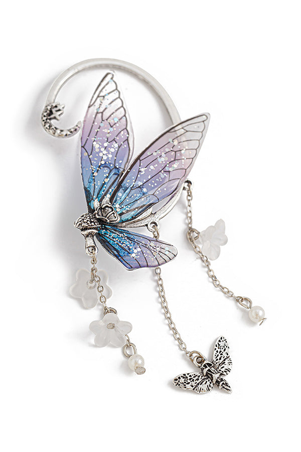Forest Elf Tassel Butterfly Earrings | Consonak