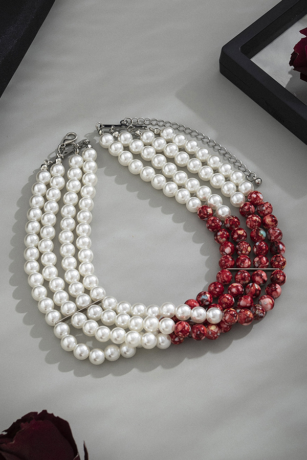 Gothic Blood Drop Tassel Halloween Personalized Necklace-consonak