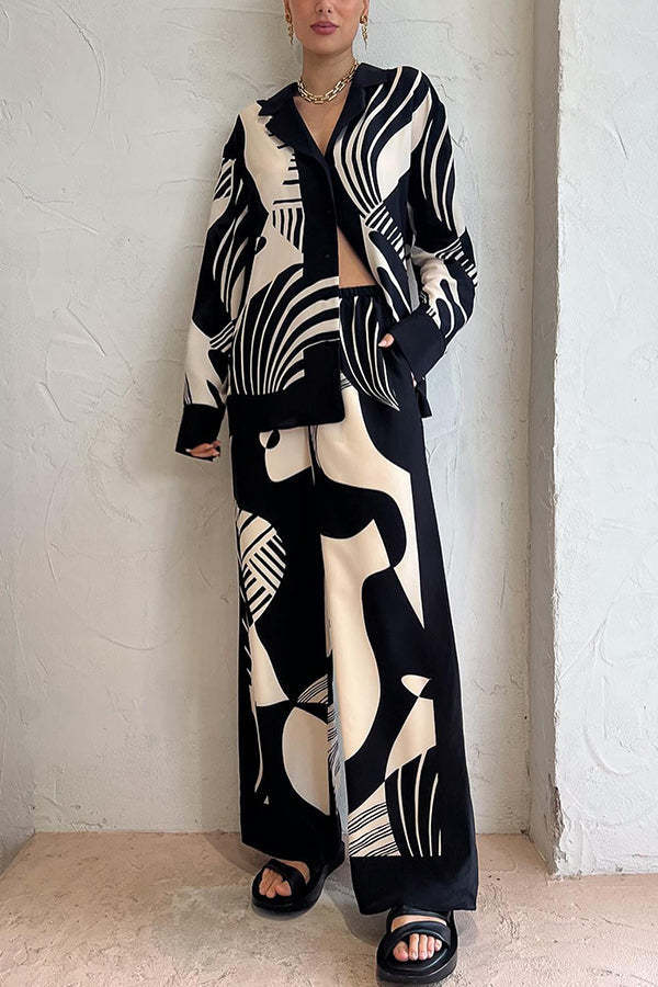 Delightful Chic Elastic Waist Pocketed Wide Leg Drape Pants-consonak