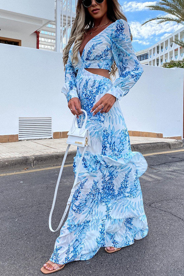 Oceans of Love Cutout Maxi Dress | Consonak
