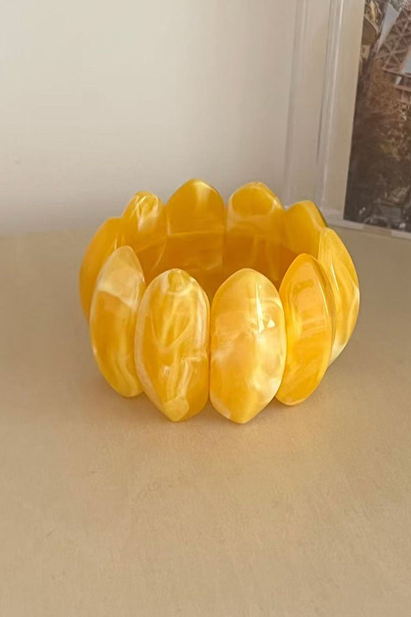 Fashionable Acrylic Oval Elastic Bracelet | Consonak