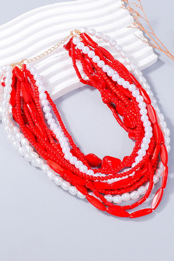 Personalized Handmade Beaded Collarbone Necklace-consonak