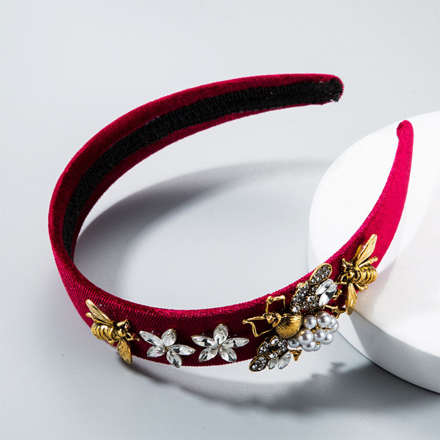 Baroque Rhinestone Bee Headband | Consonak