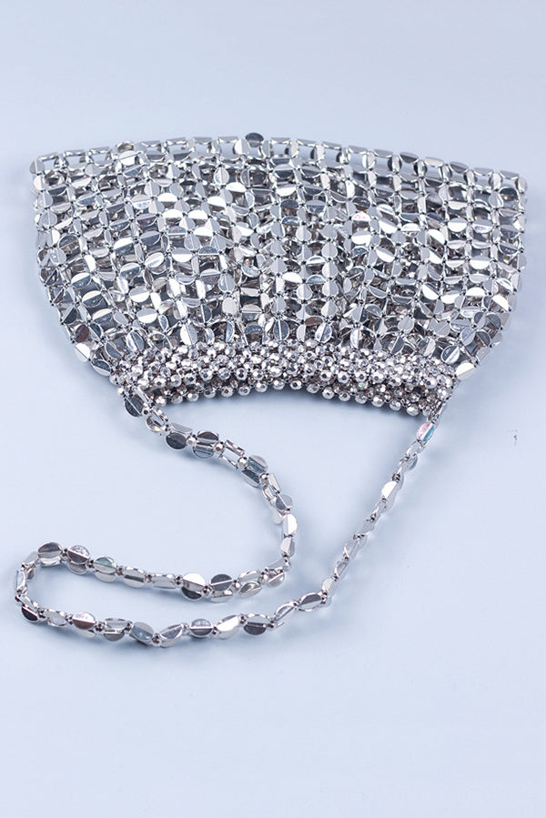 Fashion Handmade Flat Beaded Beaded Woven Handbag Bag-consonak