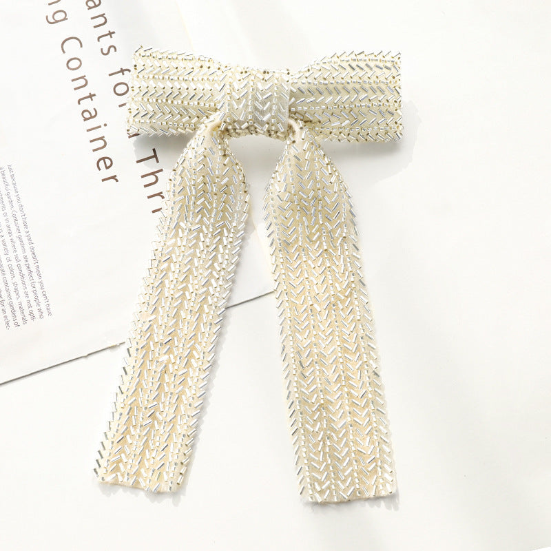 Glass Diamond Beaded Hair Bow | Consonak
