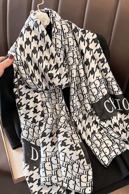 Elegant Imitation Silk Oversized Shawl Scarf-consonak