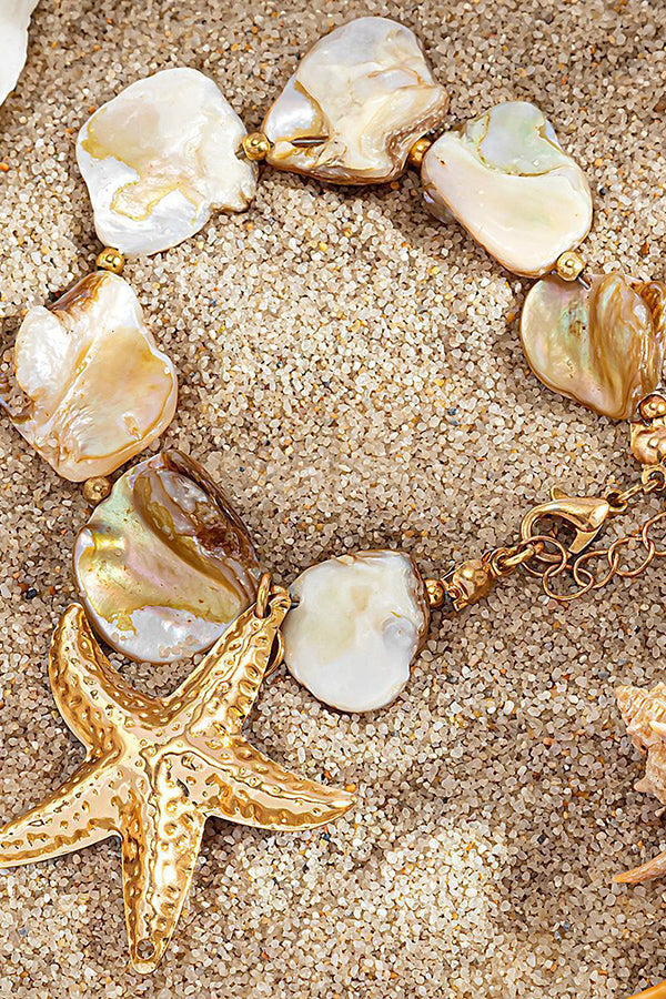 Resort Style Summer Starfish Shell Pearl Jewelry | Consonak