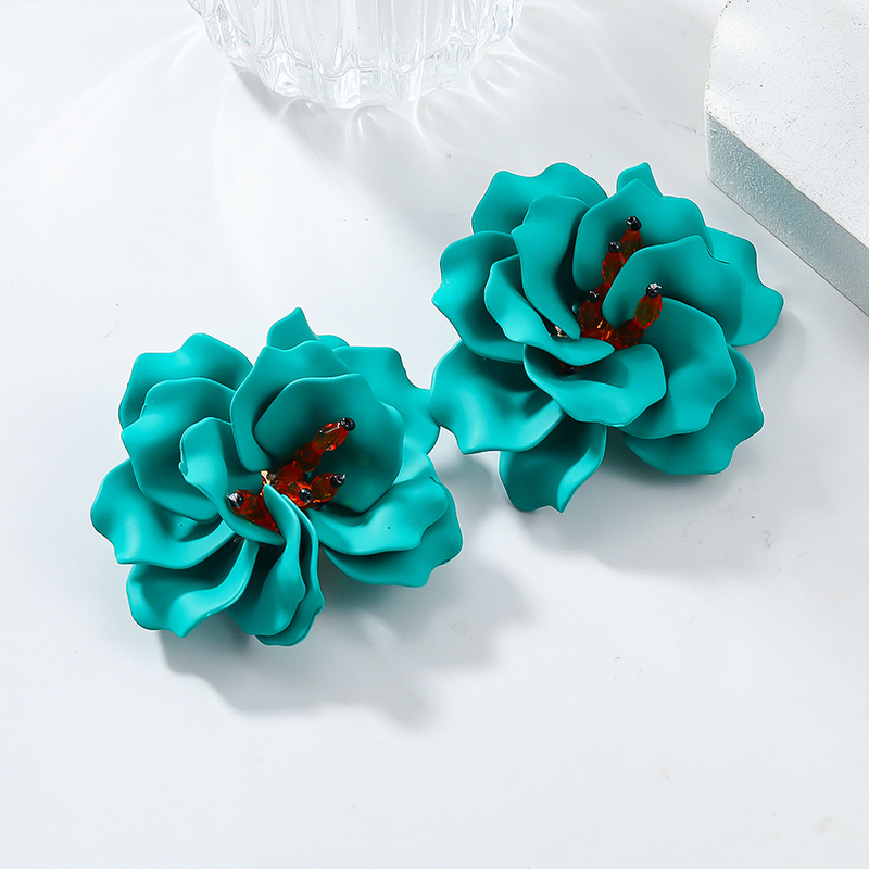 Bohemian Resort Style Handmade Floral Earrings-consonak