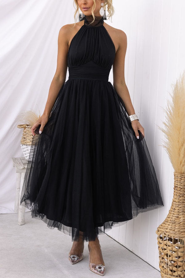 French fairy, ethereal chiffon patchwork detail suspender long dress | Consonak