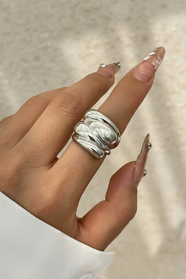 Fashion Alloy Twisted Double Layer Jewelry-consonak