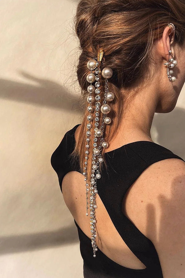 Fashionable Rhinestone Snake Chain Hair Accessories-consonak