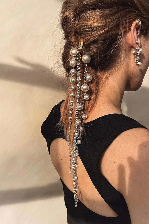 Fashionable Rhinestone Snake Chain Hair Accessories-consonak