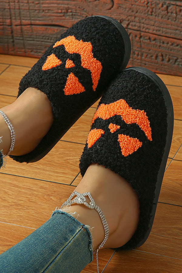Halloween Suede-Texture Cotton Slippers-Consonak