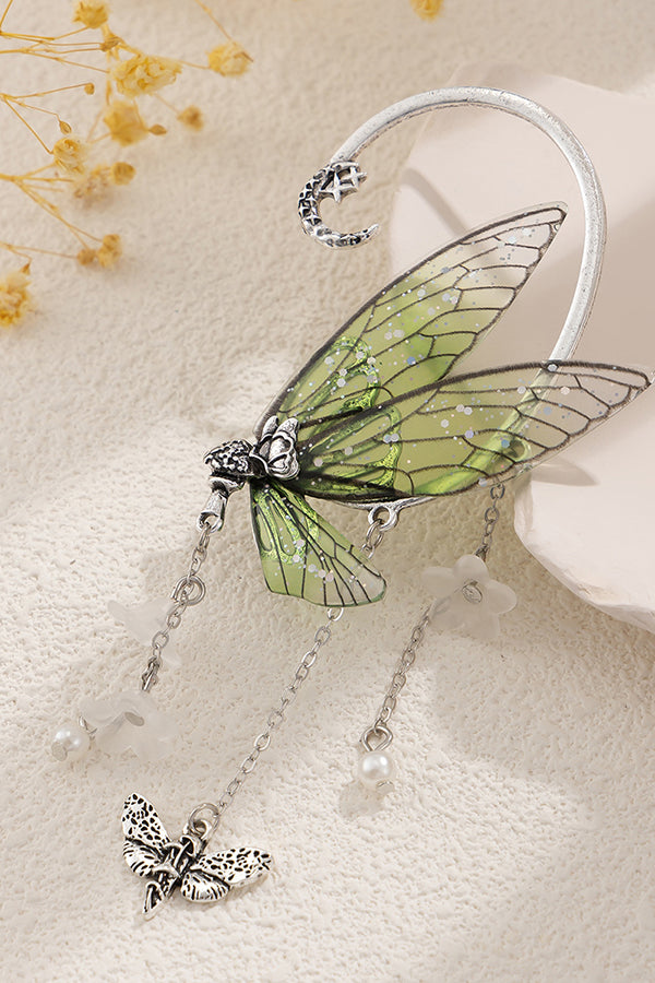 Forest Elf Tassel Butterfly Earrings | Consonak