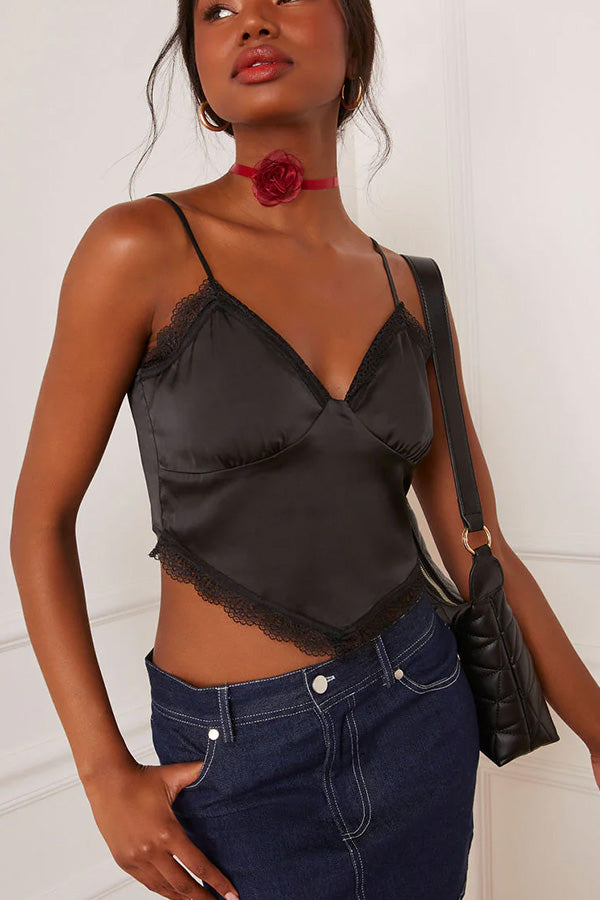 SACRED FLOWER RIBBON CHOKER NECKLACE-consonak