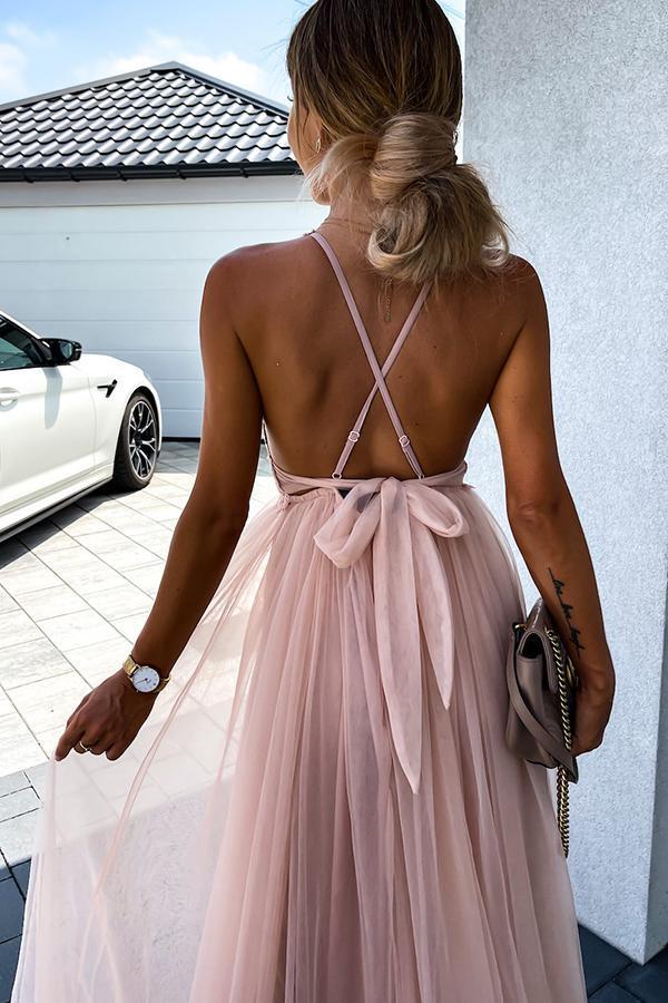 The Day We Met Pleated Backless Maxi Dress-consonak