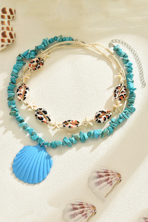 Ocean Style Beach Shell Pendant Necklace-consonak