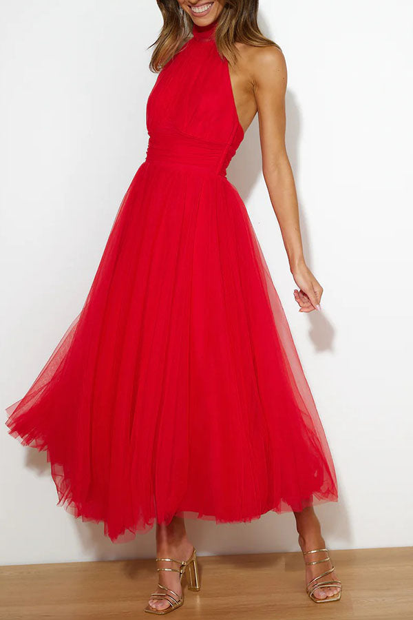 French fairy, ethereal chiffon patchwork detail suspender long dress | Consonak