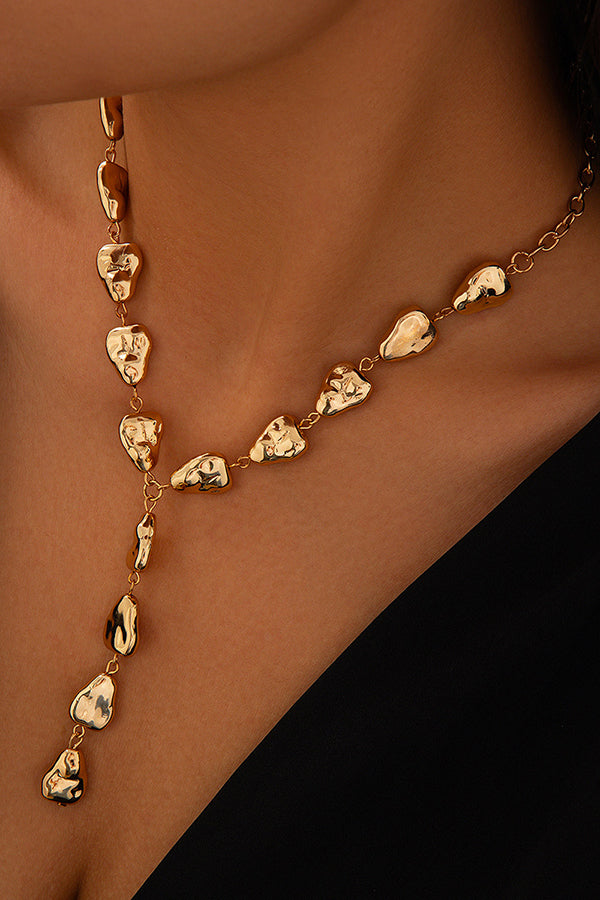 Fashion Irregular Baroque Style Teardrop-shaped Pendant Necklace | Consonak