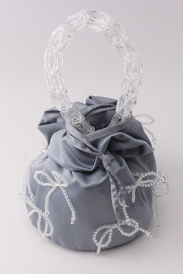Drop-shaped Crystal-embellished Handmade Fabric Tote-consonak