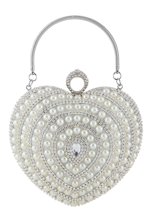 Banquet Fashionable Diamond-encrusted Pearl Versatile Handbag-consonak