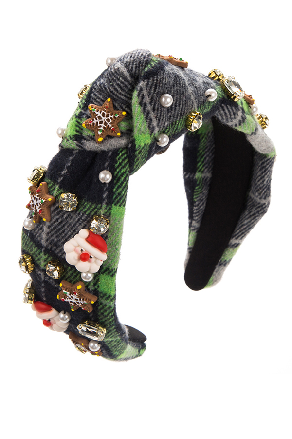 Christmas Velvet Pearl Headband-consonak