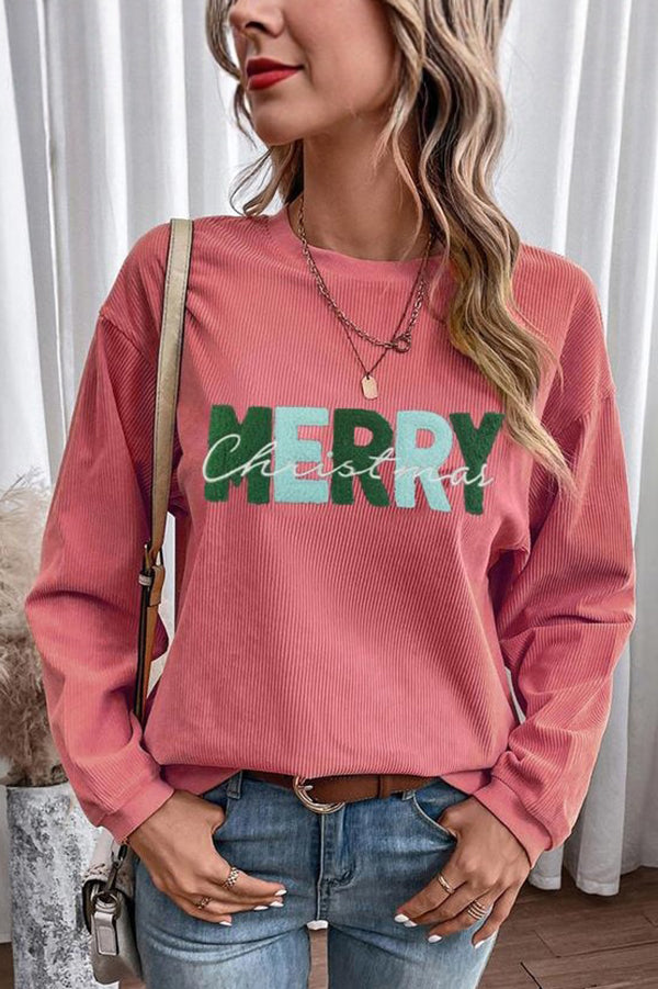 Colorful Turkey Sequin Print Loose Long-sleeved Sweatshirt-consonak