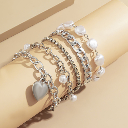 Special Shaped Imitation Pearl Vintage Baroque Bracelet-consonak