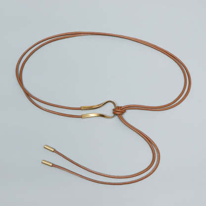 Simple and Versatile Leather Waist Rope-consonak