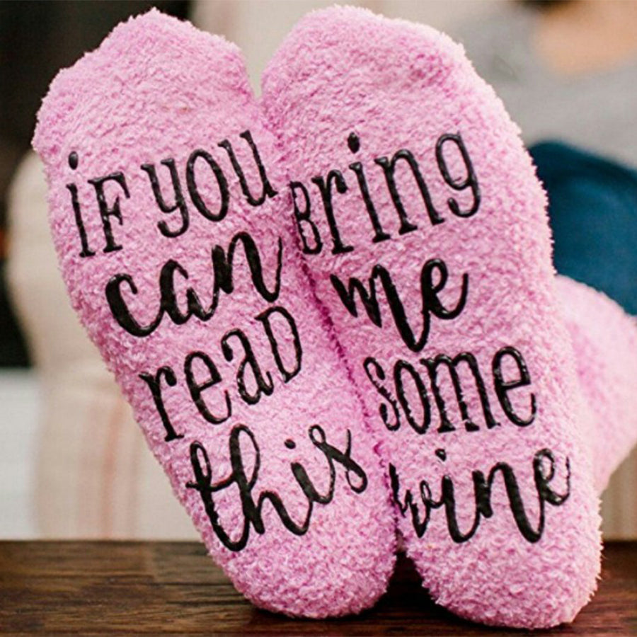 Bring Me Some Wine Socks-consonak