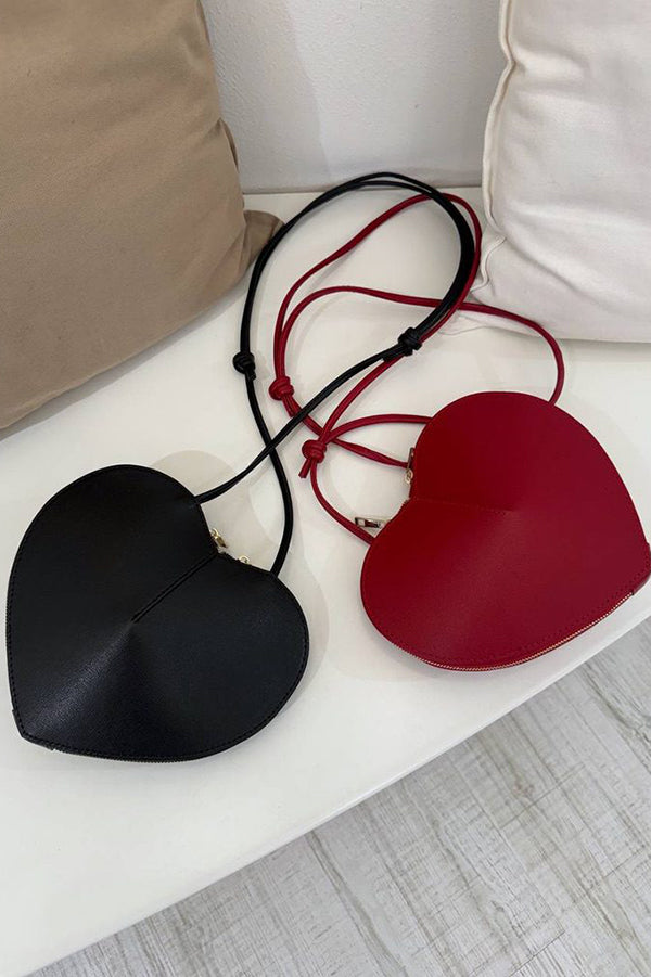 Fashionable Heart Genuine Leather Shoulder Crossbody Bag-consonak